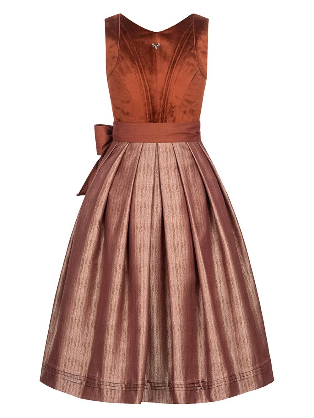 Limberry Rostrotes Dirndl mit Samt Mieder - NELLIE SAFFRON Flash Sale