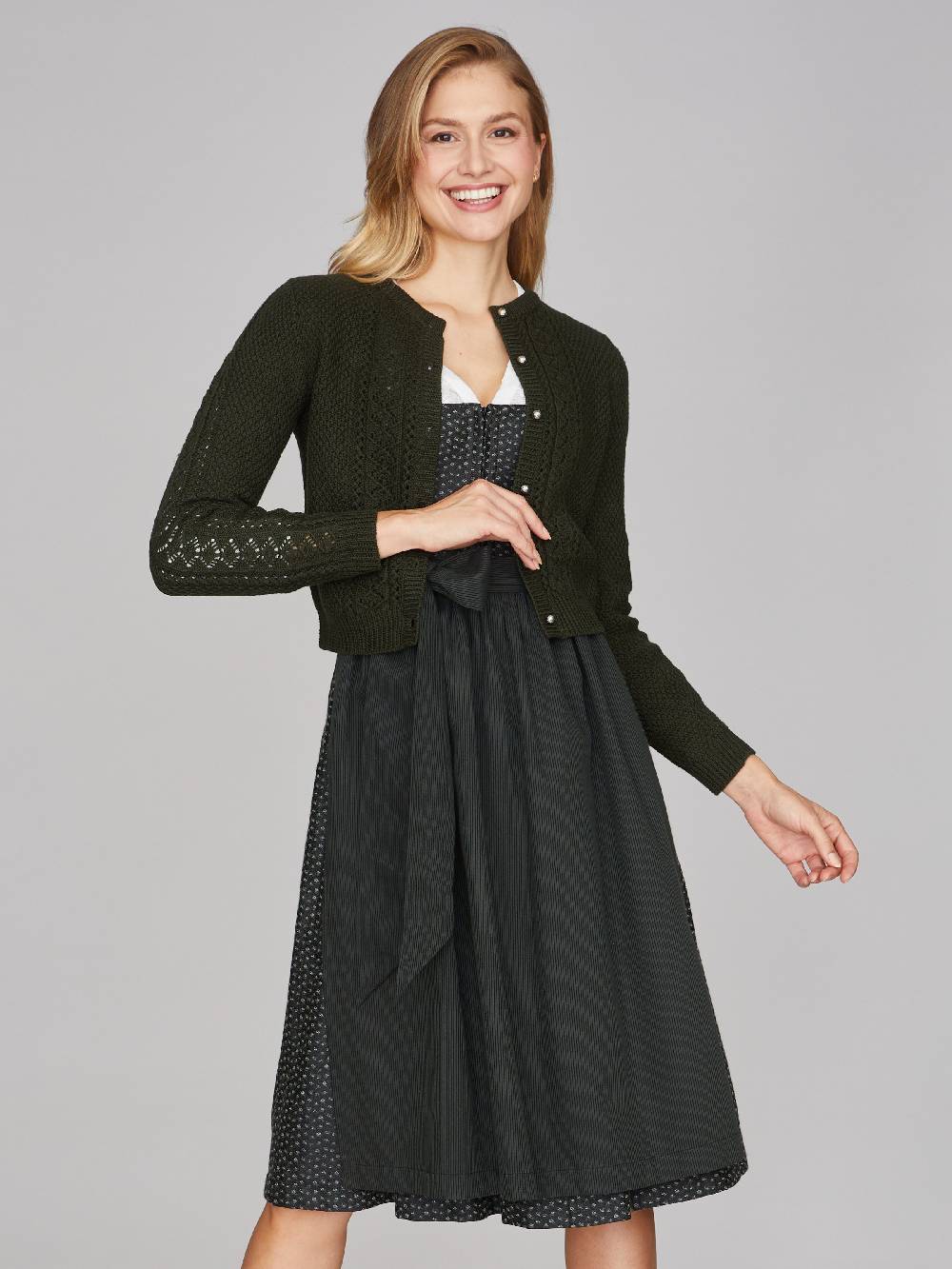 Limberry Waldgrüne Strickjacke - EVI Preisnachlass