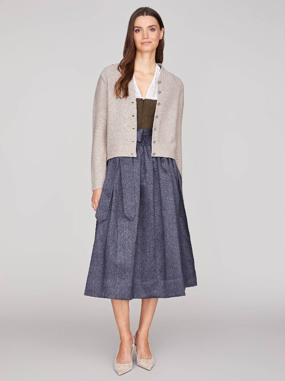 Limberry Olivfarbenes Dirndl - ANTONIA OLIV-ANTHRAZIT Saisonschlussverkauf