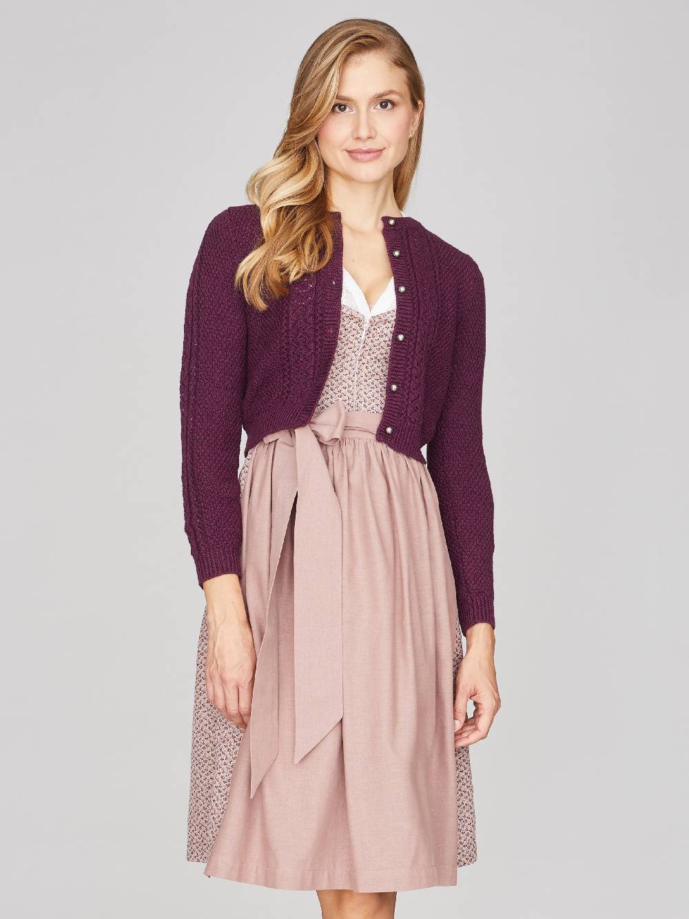 Limberry Himbeerrote Strickjacke - EVI Weihnachtsangebot