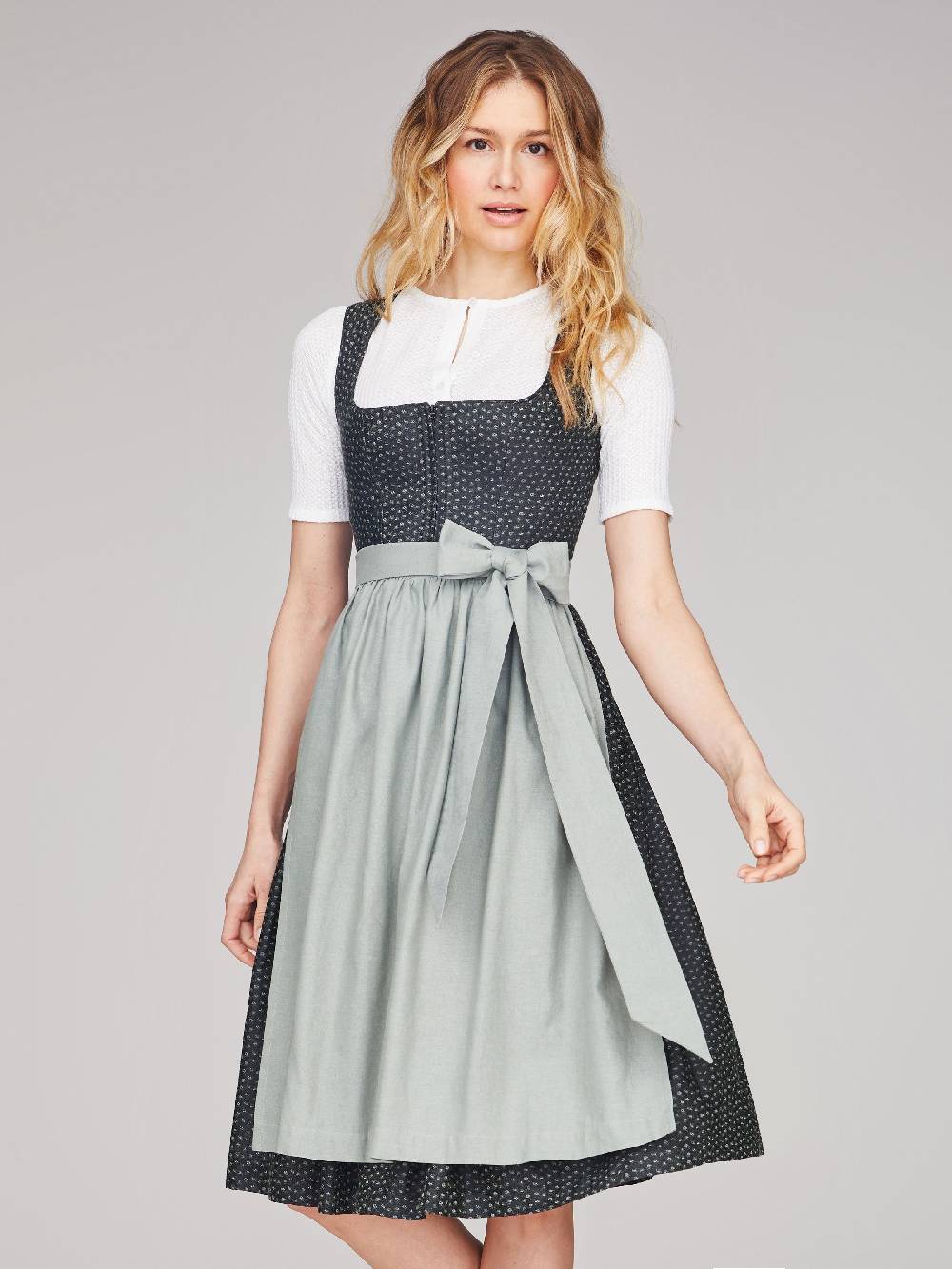 Limberry Geblümtes schwarzes Dirndl - JEZEBEL SMOKY BLACK Lagerräumung