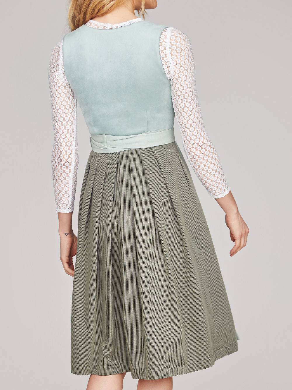 Limberry Dirndl mit Velours-Mieder in hellem Türkis - LAYLA LIGHT TURQUOISE Heißer Verkauf