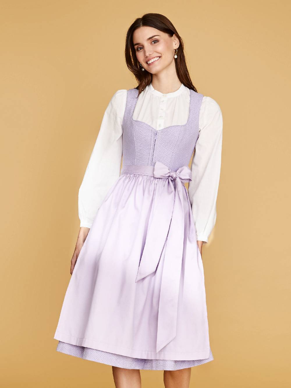 Limberry Hochgeschlossene Dirndlbluse mit Langarm - LEONA Zeitlich begrenztes Angebot
