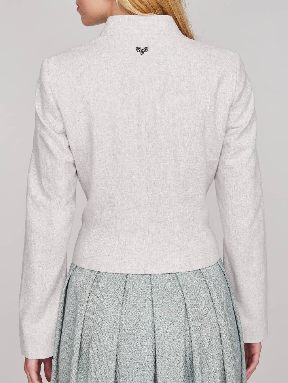 Limberry Grau-Beiger Trachtenjanker aus Loden - TIFFANY LODEN LOVELY GREIGE Große Rabatte