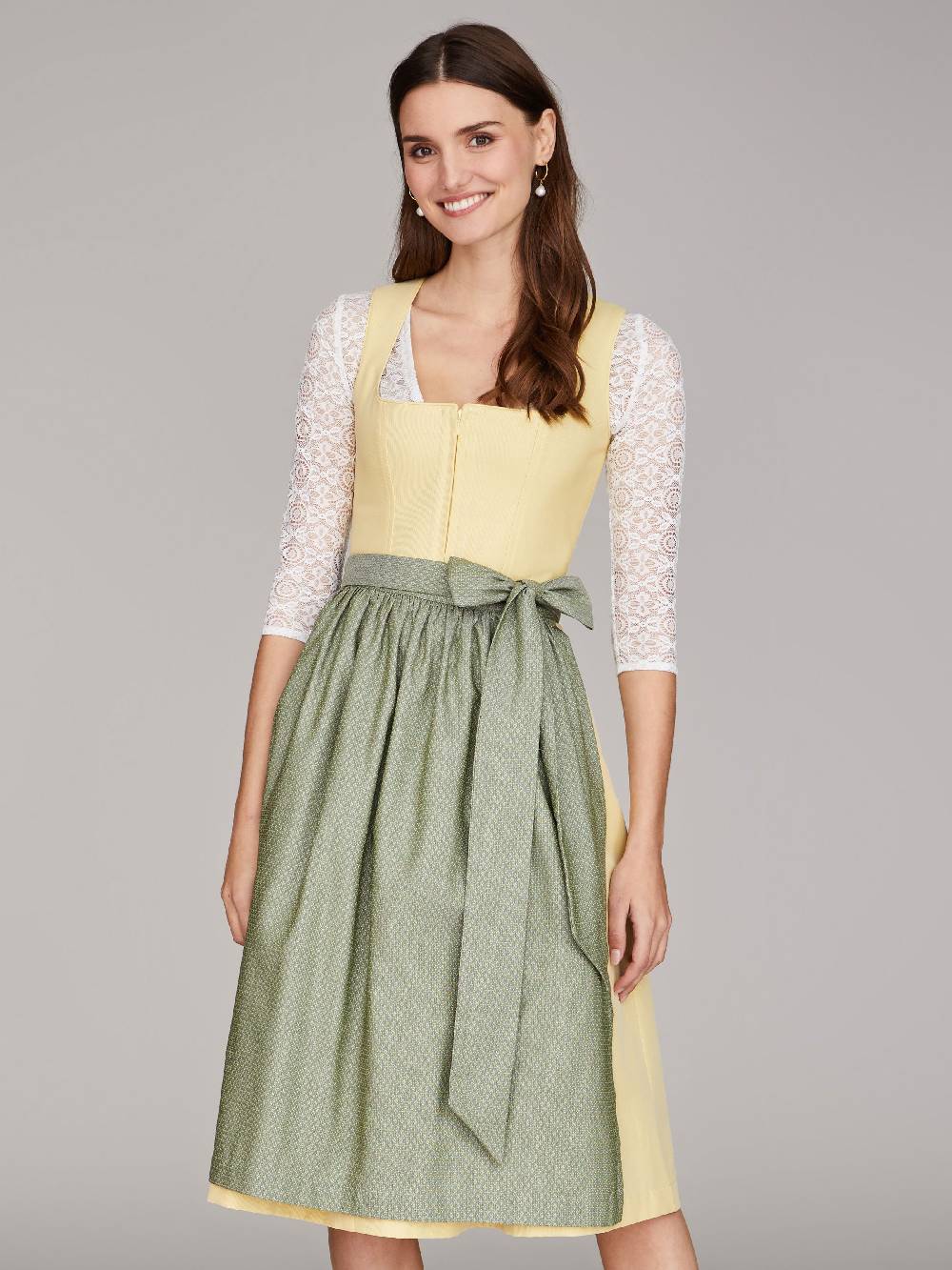 Limberry Hellgelbes Dirndl - ELAINE LIGHT YELLOW VIP-Rabatte