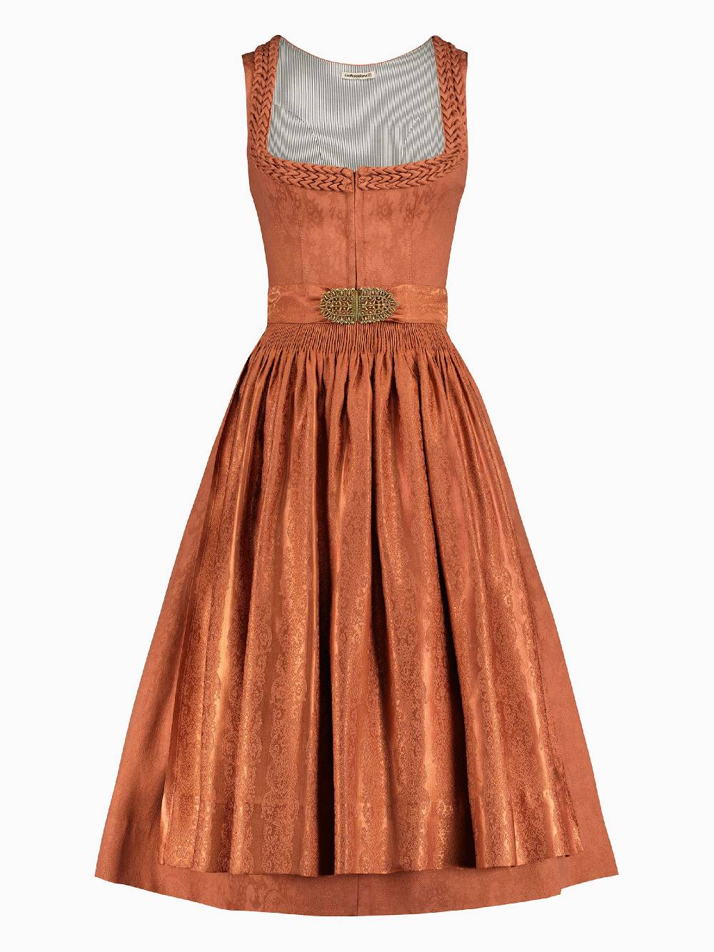 Limberry Rostbraunes Stretch-Dirndl - VRENI ROSTBRAUN Kostenlose Rückgabe