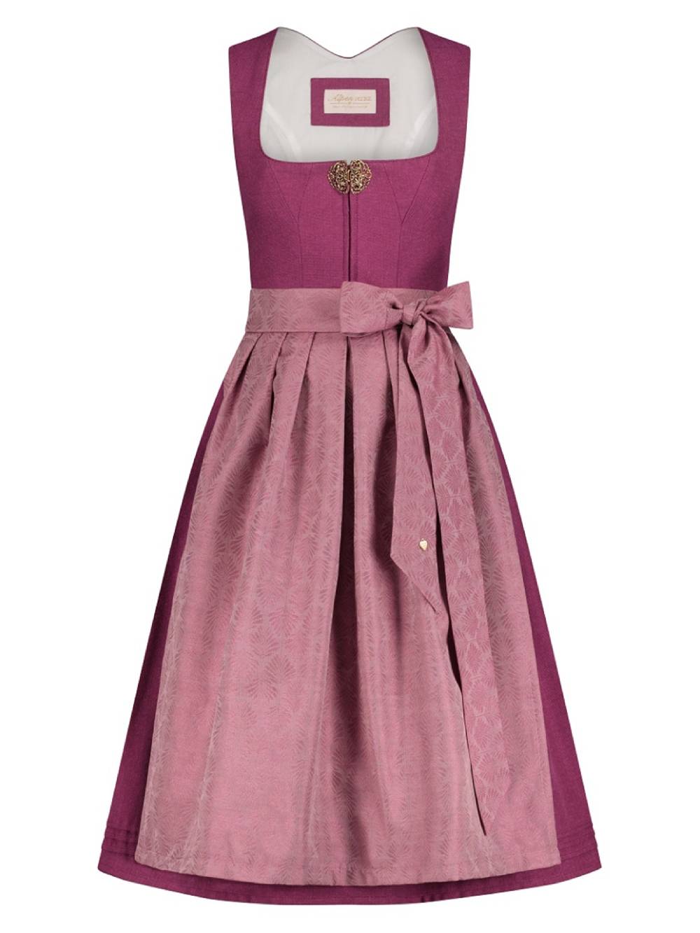 Limberry Beerenfarbenes Dirndl mit goldener Zierschnalle - PALOMA BEERE Letzter Tag