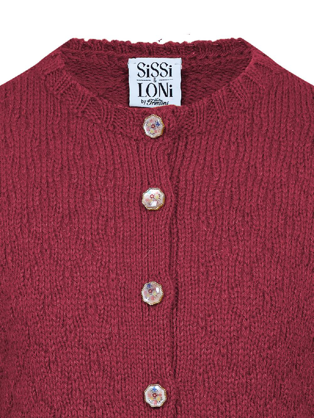 Limberry Dunkelrote Strickjacke für Kinder - INGE DUNKELROT Bis zu 65% Rabatt