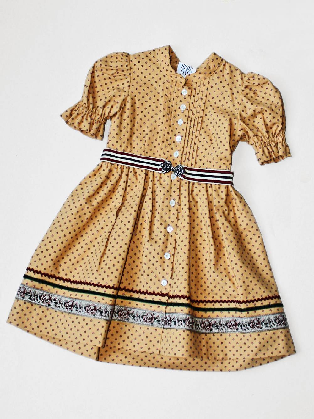 Limberry Senf-farbenes Kinderkleid - ANNAMIRL SENF Nur noch ein Tag übrig