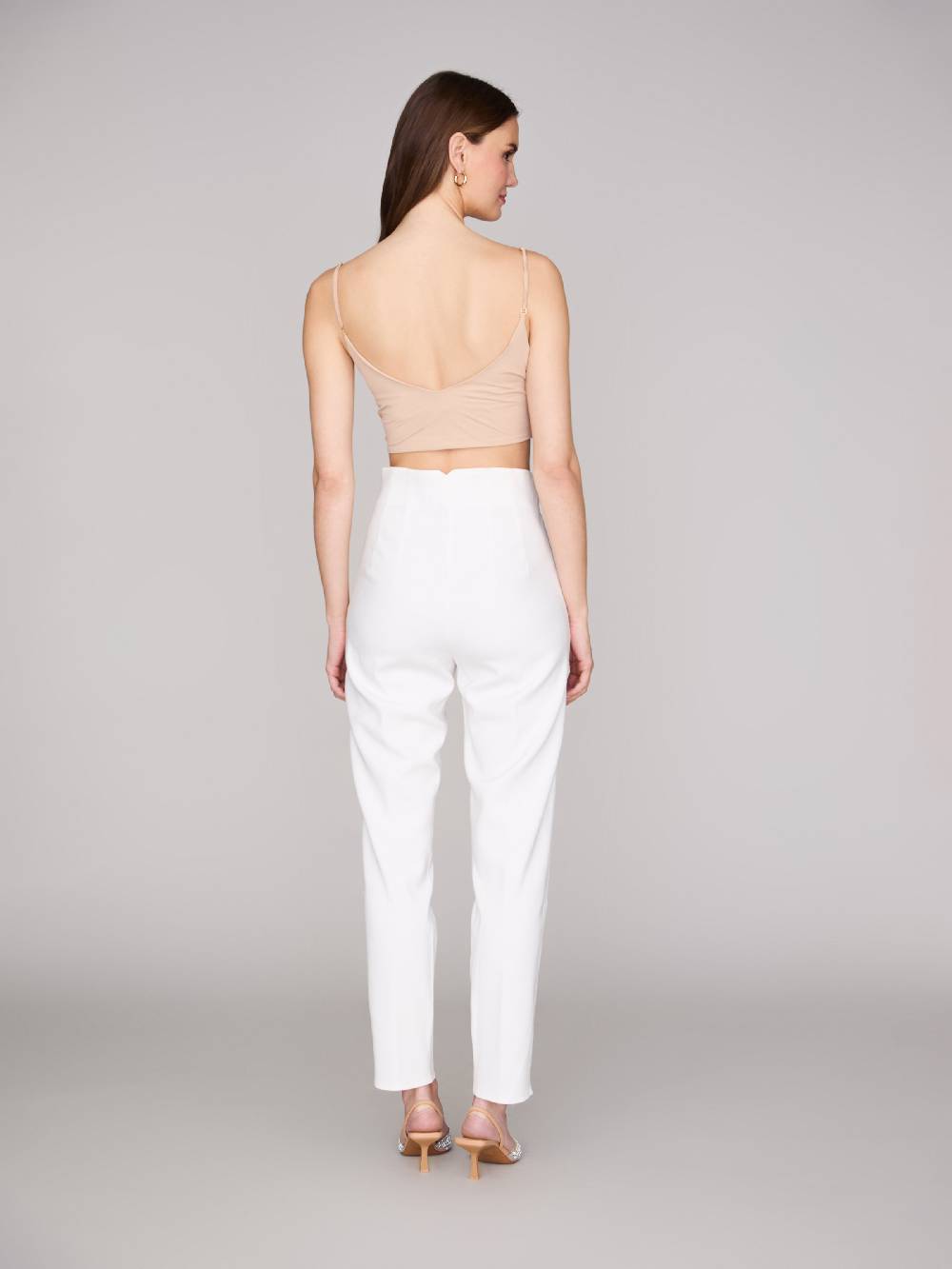 Limberry Nudefarbenes Croptop mit Spaghettiträgern - PAGE Outlet
