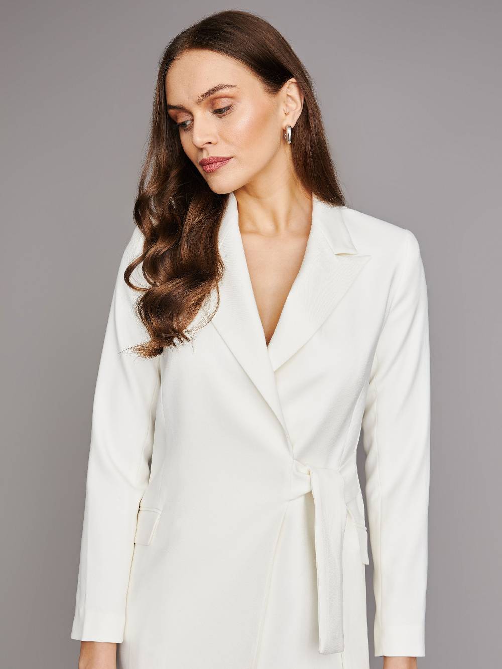 Limberry Cremefarbenes Braut-Blazerkleid - LEONA Fabrikpreis