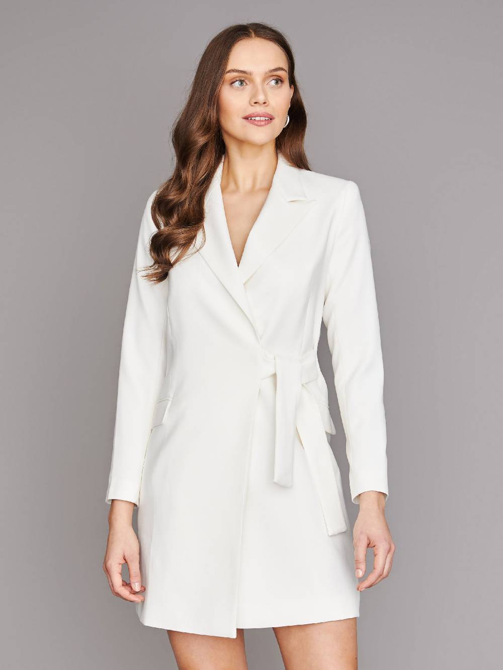 Limberry Cremefarbenes Braut-Blazerkleid - LEONA Fabrikpreis