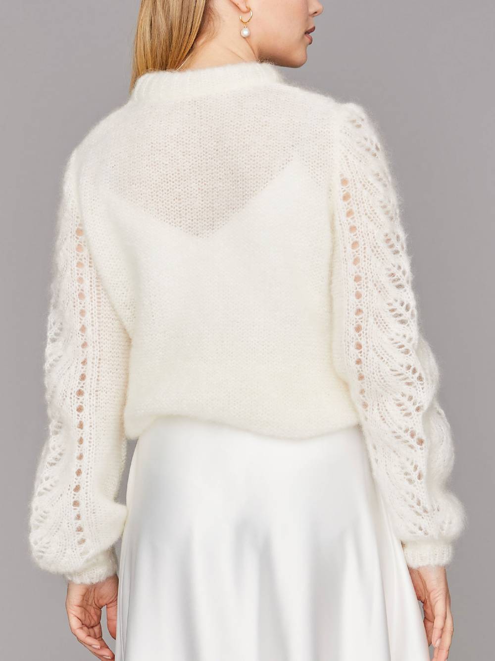 Limberry Braut-Pullover aus Mohair mit Ajourmuster - CLEO Günstig kaufen