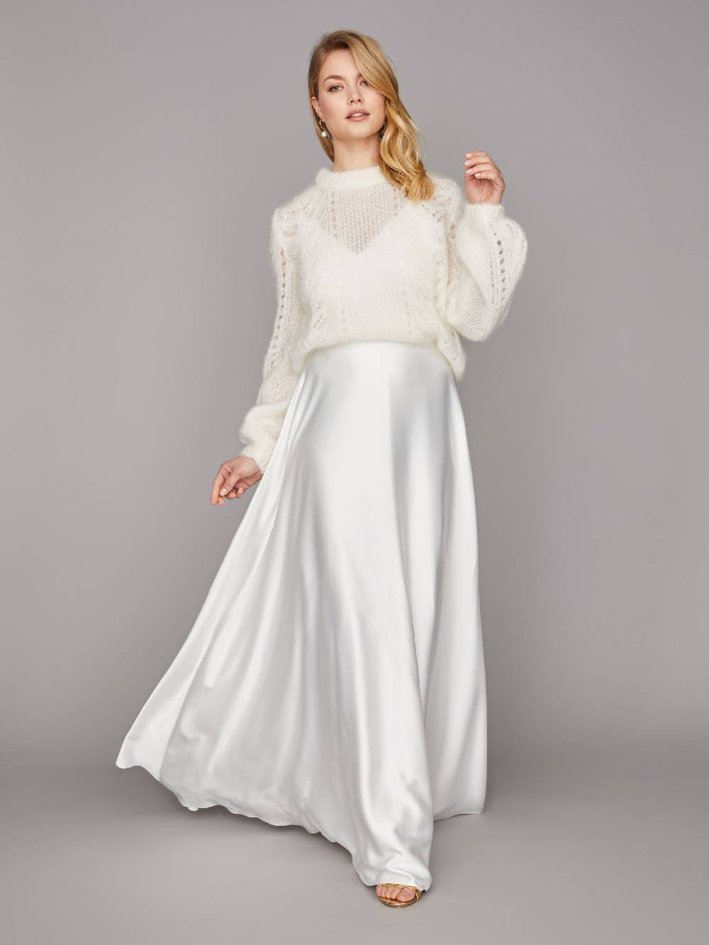 Limberry Braut-Pullover aus Mohair mit Ajourmuster - CLEO Günstig kaufen