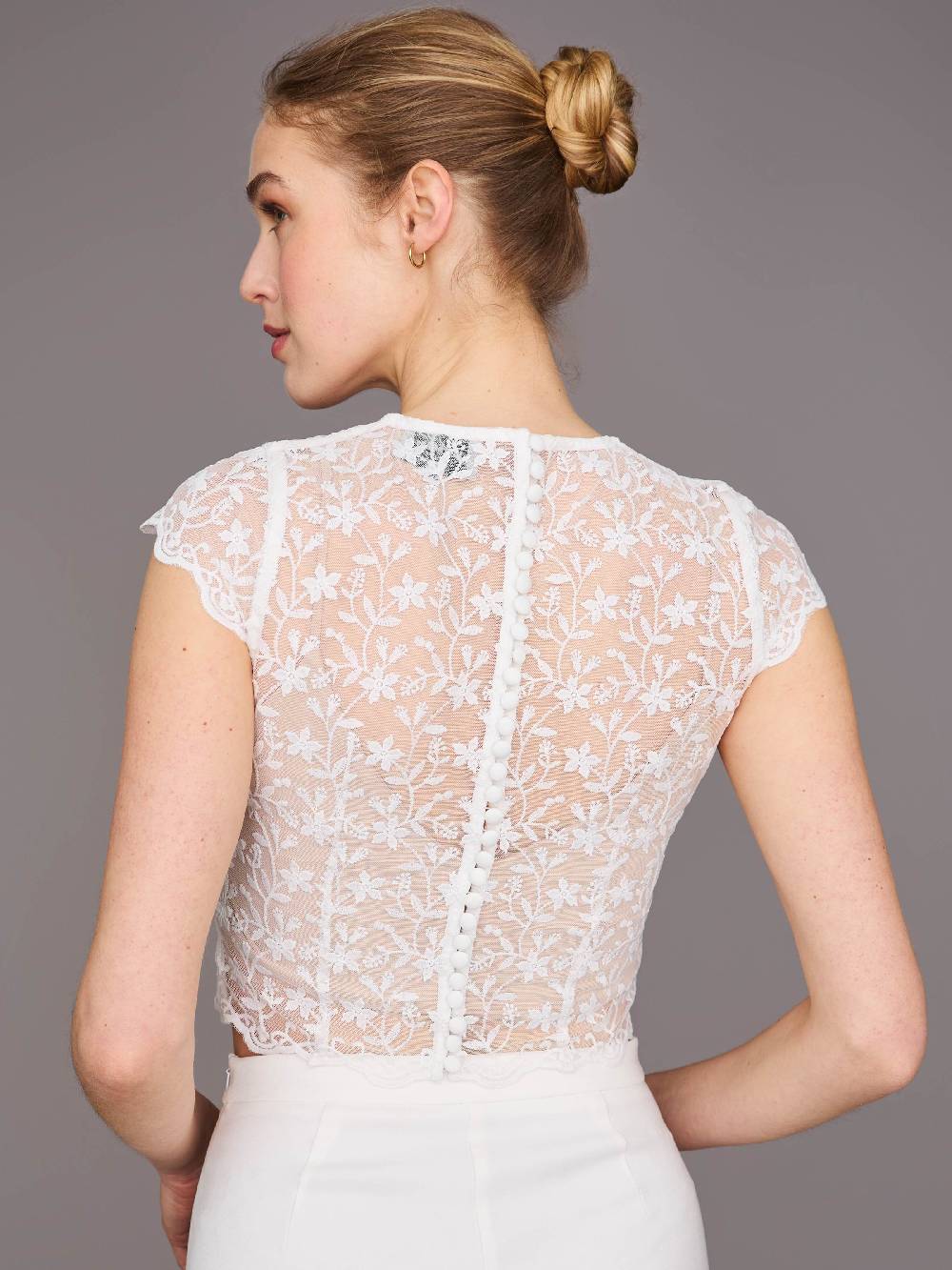 Limberry Cremefarbenes Braut-Top - ROSIE Vatertagsangebot