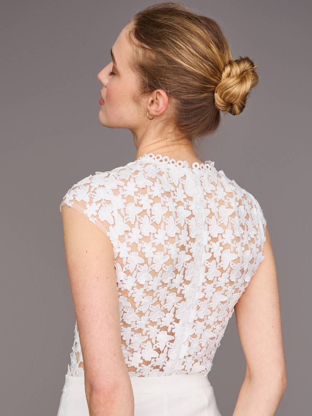 Limberry Cremefarbener Braut-Body mit Flügelarm - ALICE Top Angebot