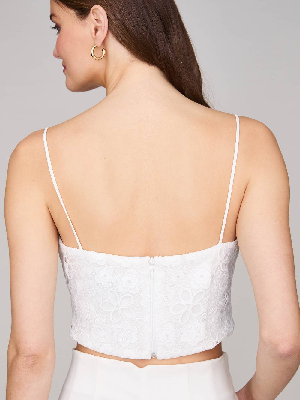 Limberry Cremefarbenes Braut-Top mit dünnen Trägern - DAISY Blitzangebot