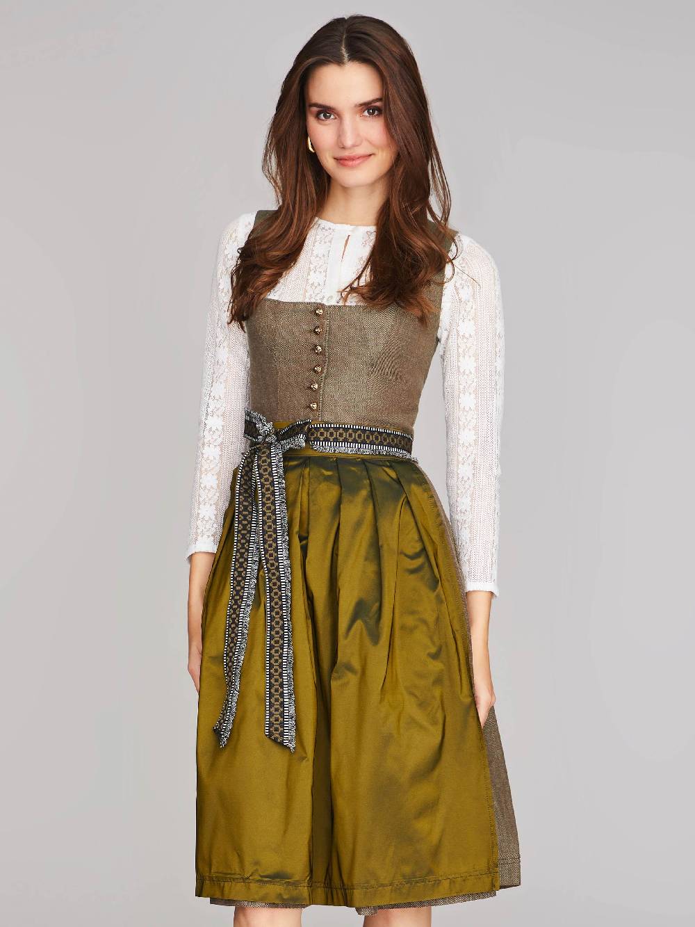 Limberry Weiße Langarm-Dirndlbluse - JOLIE Super Sparpreis