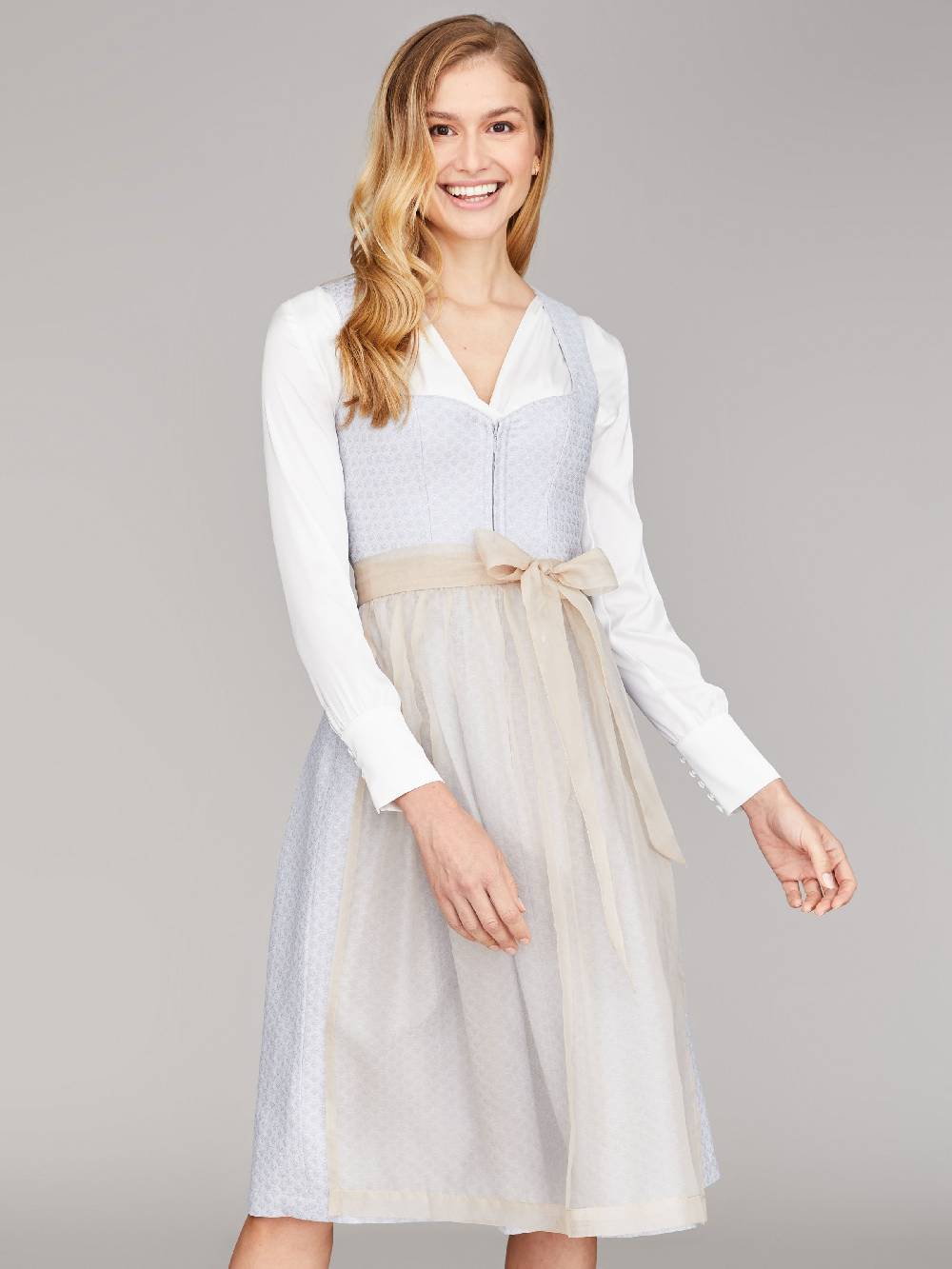 Limberry Organza Seidenschürze in Beige - LENE JETZT KAUFEN