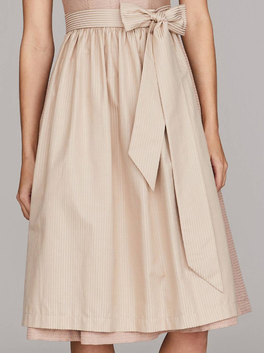 Limberry Gestreifte Dirndlschürze in Gold-Beige - FRIEDA zollfrei
