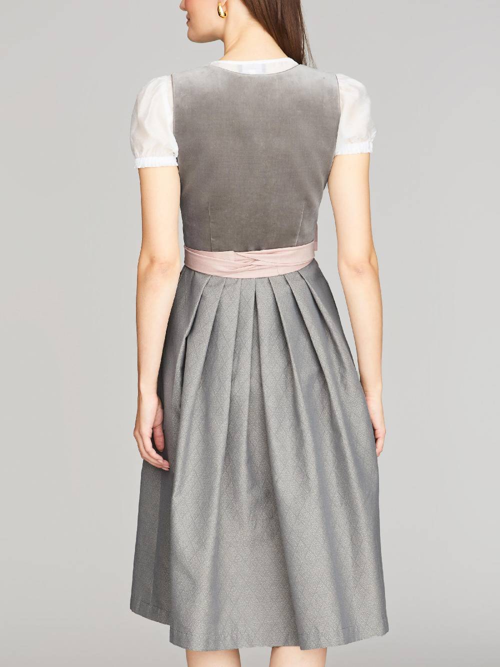 Limberry Graues Dirndl mit Samt-Mieder - DELILAH SKYLIGHT GREY Günstig kaufen