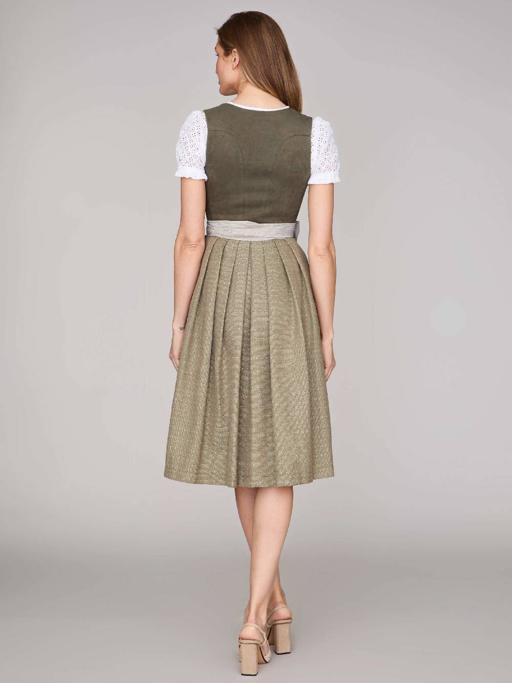 Limberry Moosgrünes Dirndl mit Velours-Mieder - ISOBEL MOSSY GREEN Online Outlet