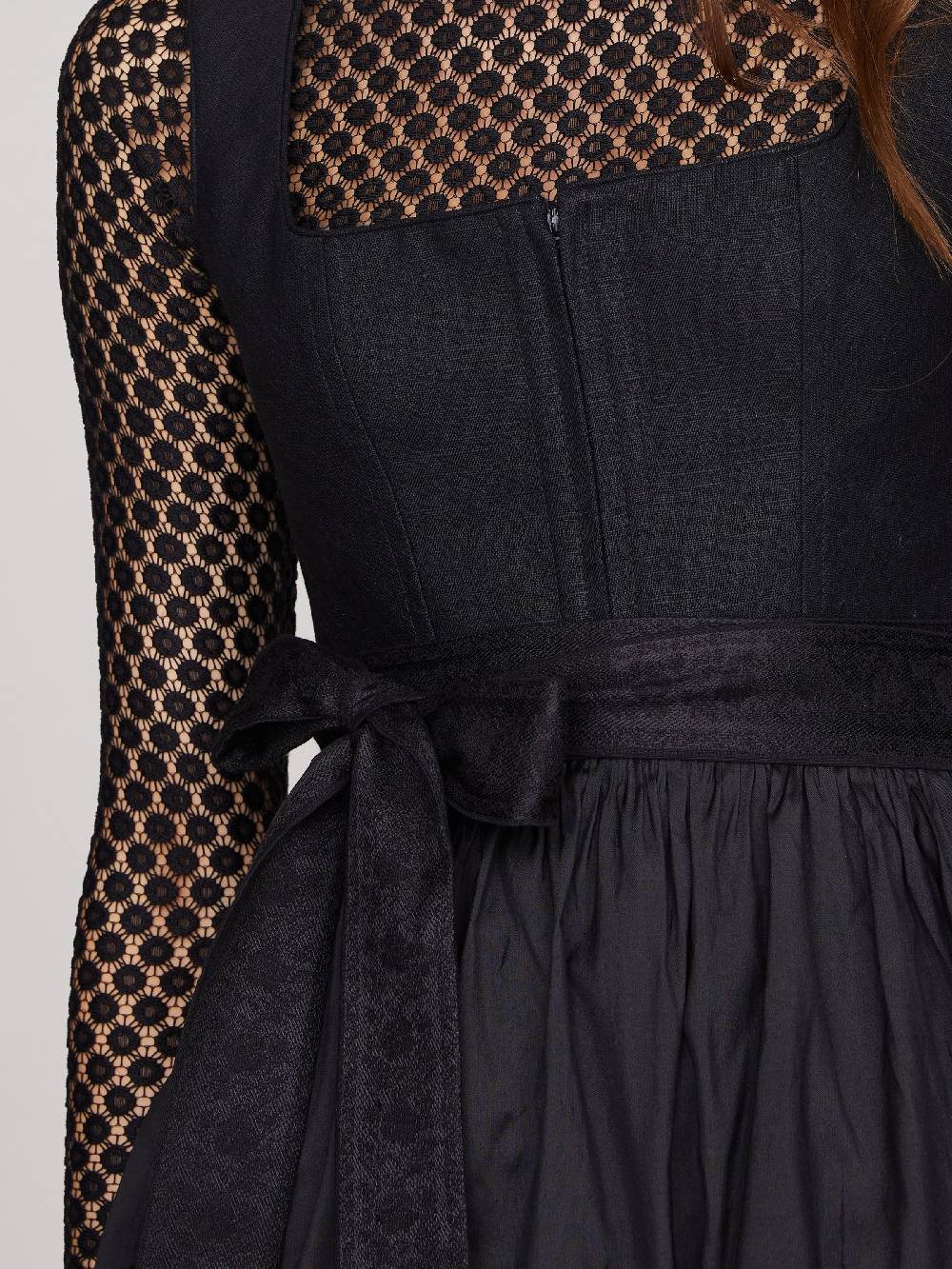 Limberry Schwarzes Dirndl mit Leinen-Mieder - VICKY HEILER X LIMBERRY Bis zu 60% Rabatt