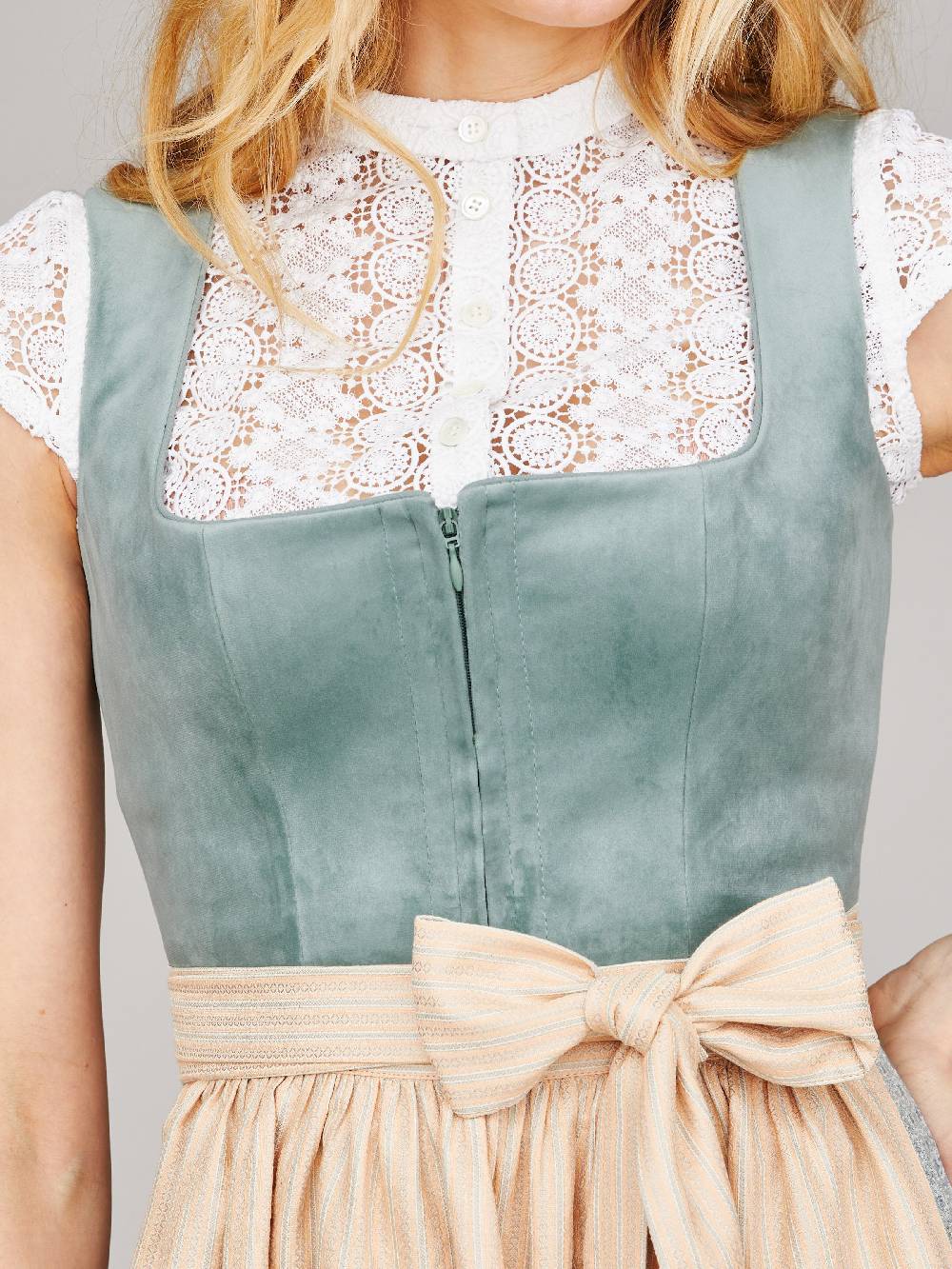 Limberry Salbeigrünes Dirndl - IMANI SEAFOAM Sonderangebot der Fabrik