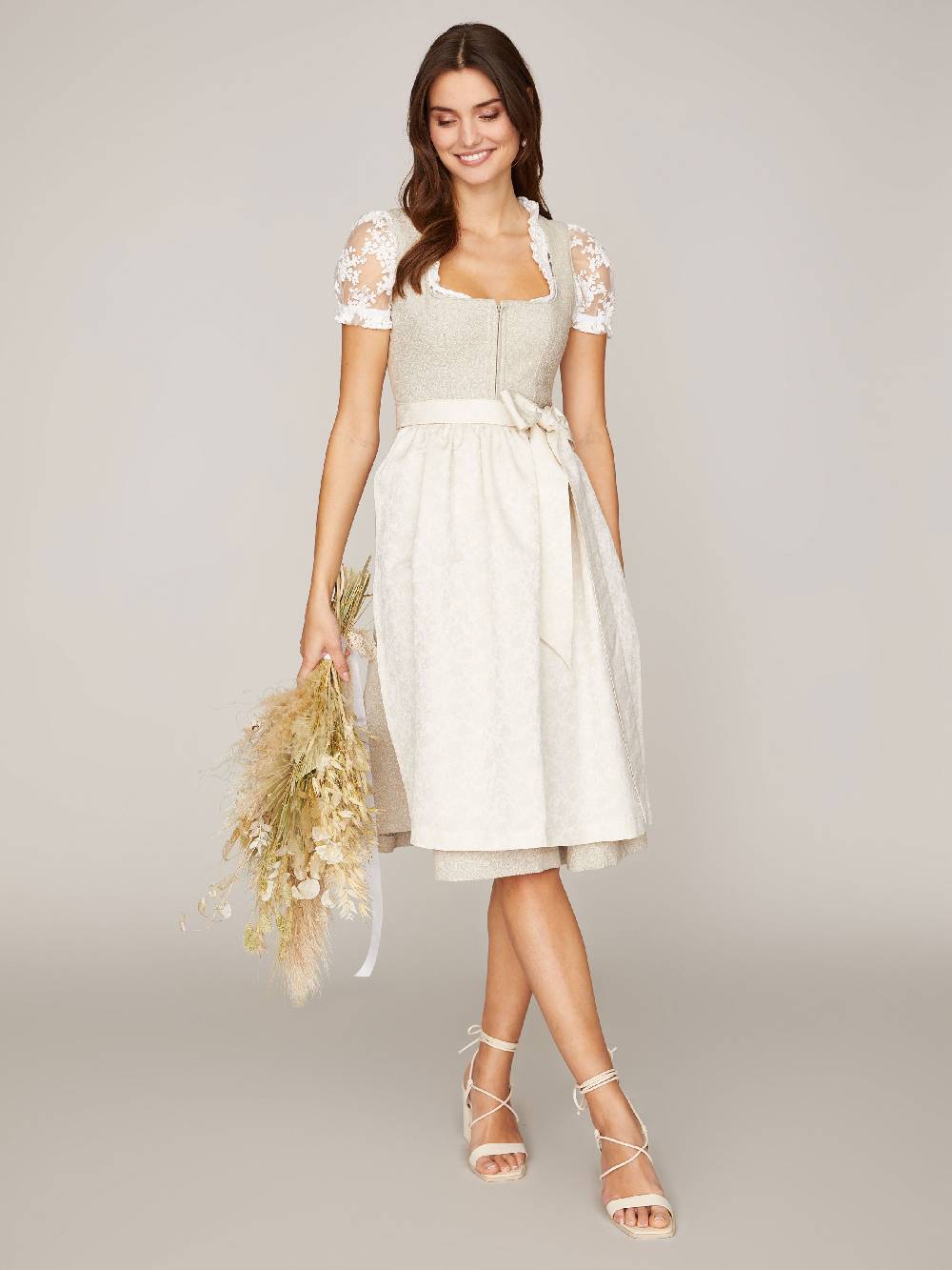 Limberry Beigefarbenes Dirndl - EMMA IVORY Riesige Rabatte