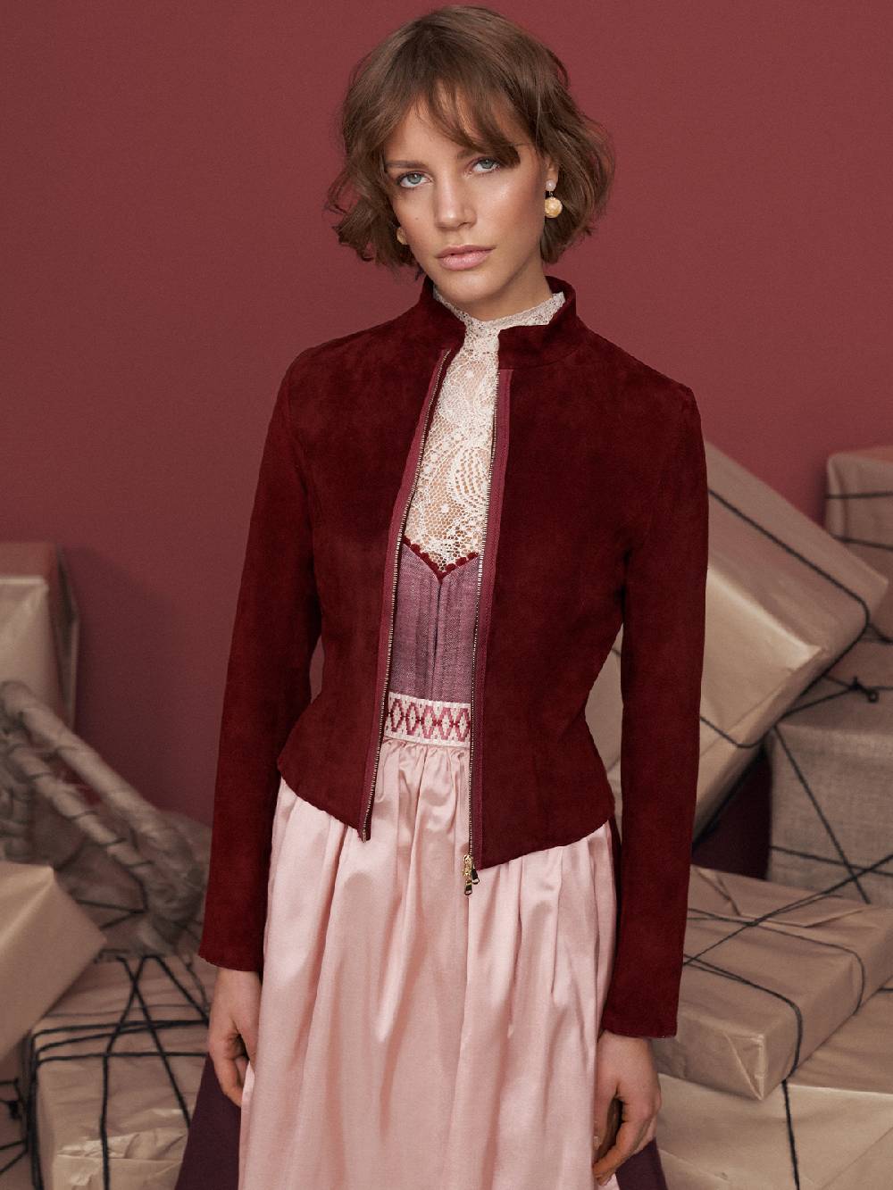 Limberry Leinen-Dirndl in Beere - CASABLANCA BEERE 50% Rabatt mit kostenlosem Versand