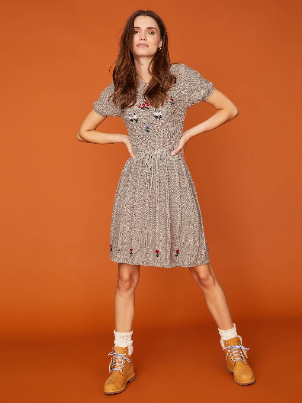 Limberry Graues Strickkleid - HEIDI Fabrikladen