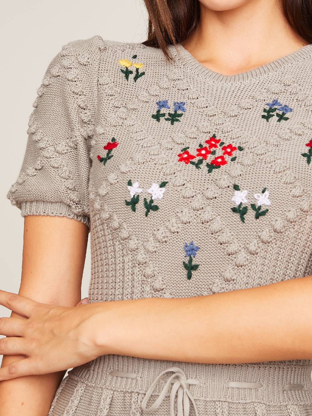 Limberry Graues Strickkleid - HEIDI Fabrikladen