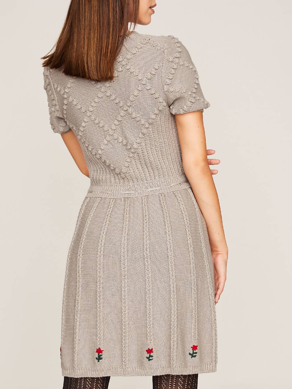 Limberry Graues Strickkleid - HEIDI Fabrikladen