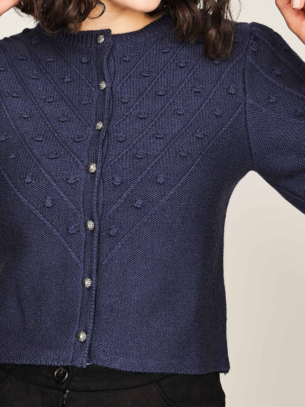 Limberry Strickjacke in Dunkelblau - MIA Im Verkauf