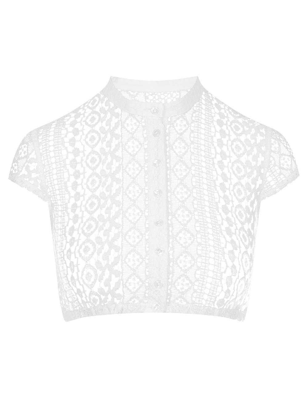 Limberry Cremeweiße Dirndlbluse mit Flügelarm - MERLE Outlet