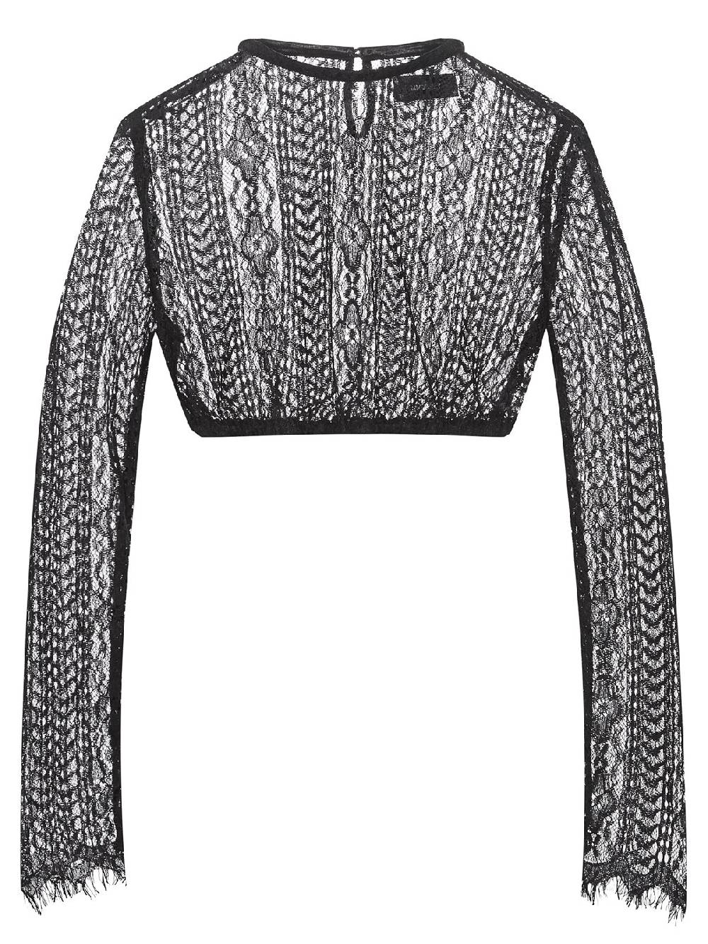 Limberry Schwarze Dirndlbluse mit langem Arm - ANEMONE SCHWARZ Auslauf