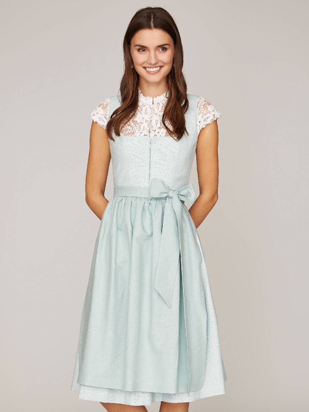 Limberry Leinenschürze in Mint - PAULA Fabrik Onlineshop