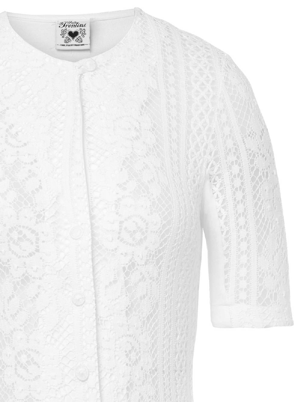 Limberry Weißer Trachtenbody mit floralem Muster - CHIQUITA Zeitlich begrenztes Angebot