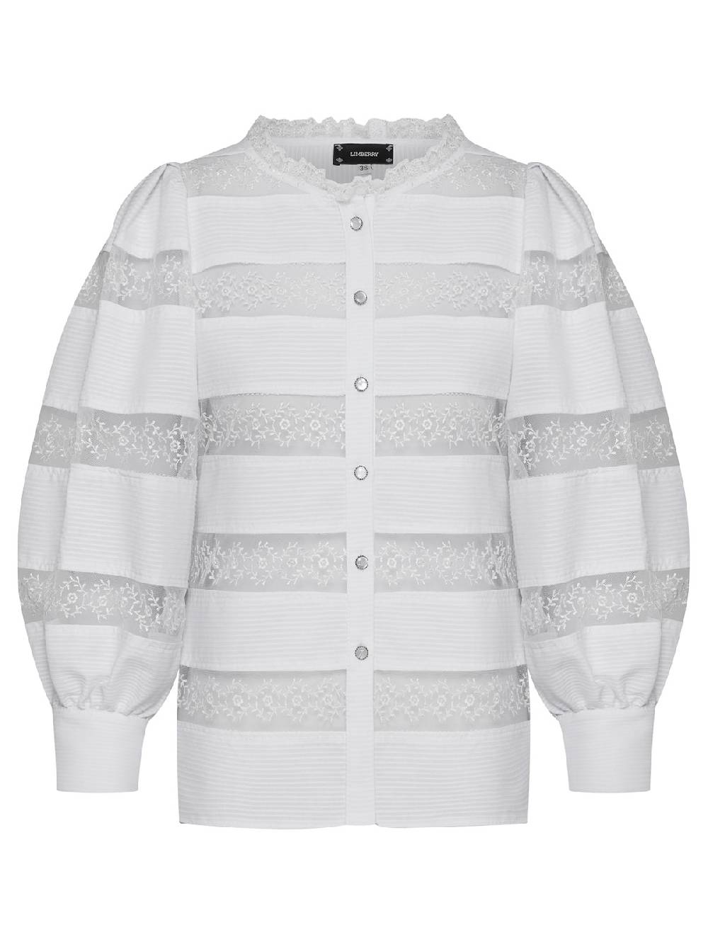 Limberry Weiße Bluse mit Spitzeneinsätzen - LOU Wochenangebot