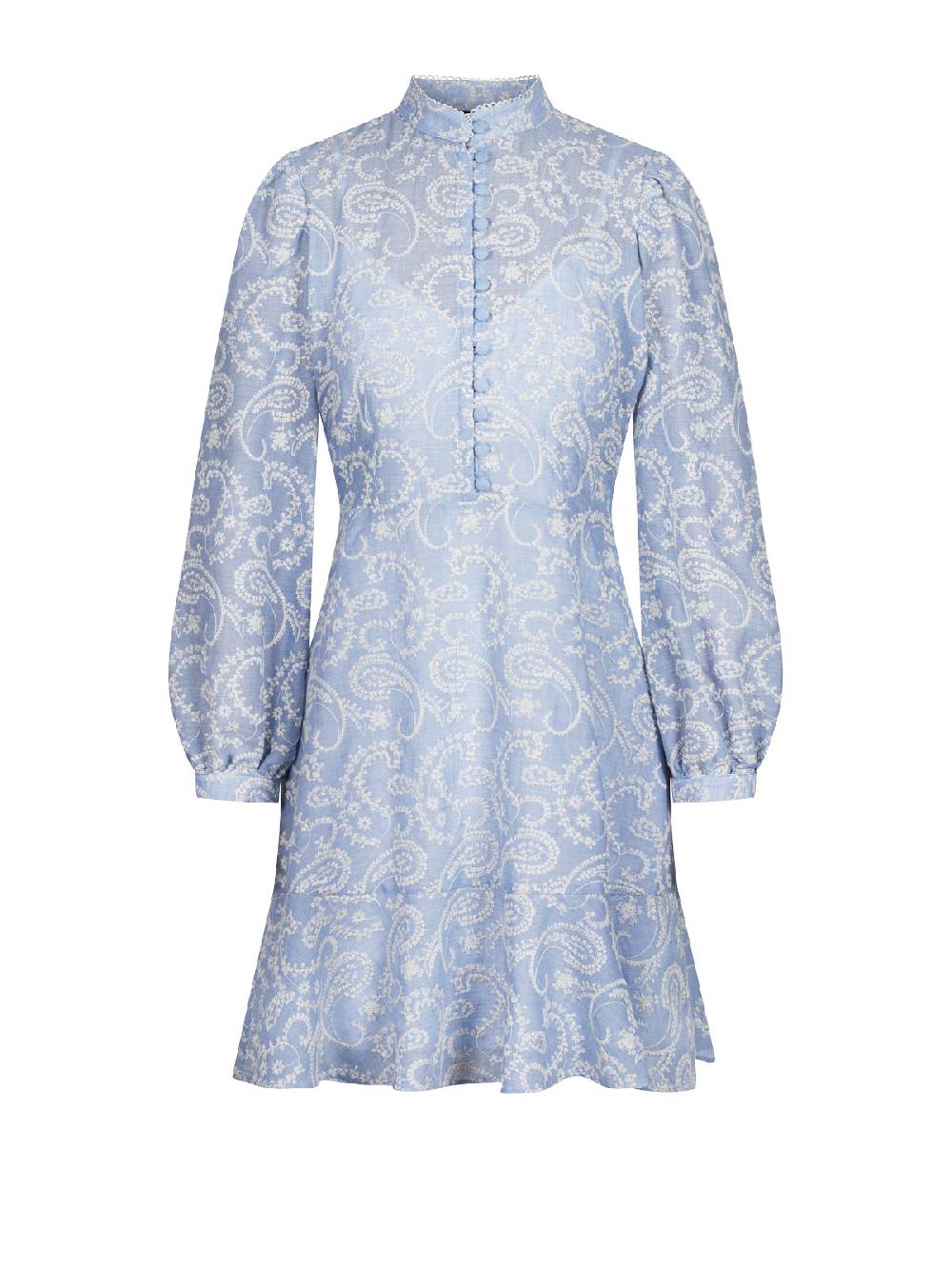 Limberry Blau-Weißes Kleid aus Lochspitze - POPPY Letzter Tag