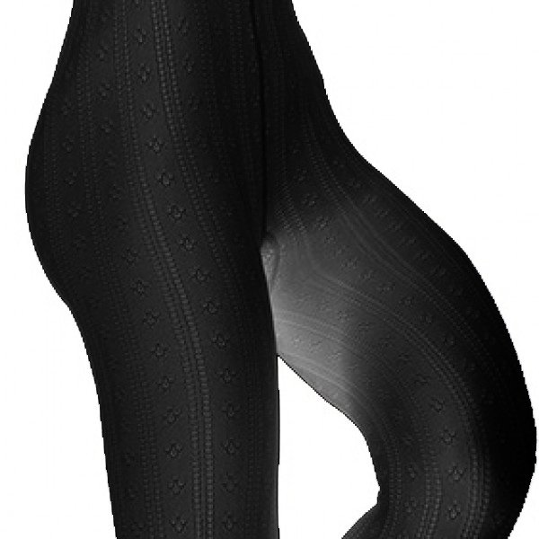 Limberry Schwarze Strickstrumpfhose im Trachten-Look - L2064-01 2025