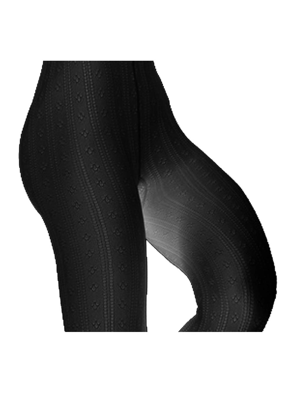 Limberry Schwarze Strickstrumpfhose im Trachten-Look - L2064-01 2025
