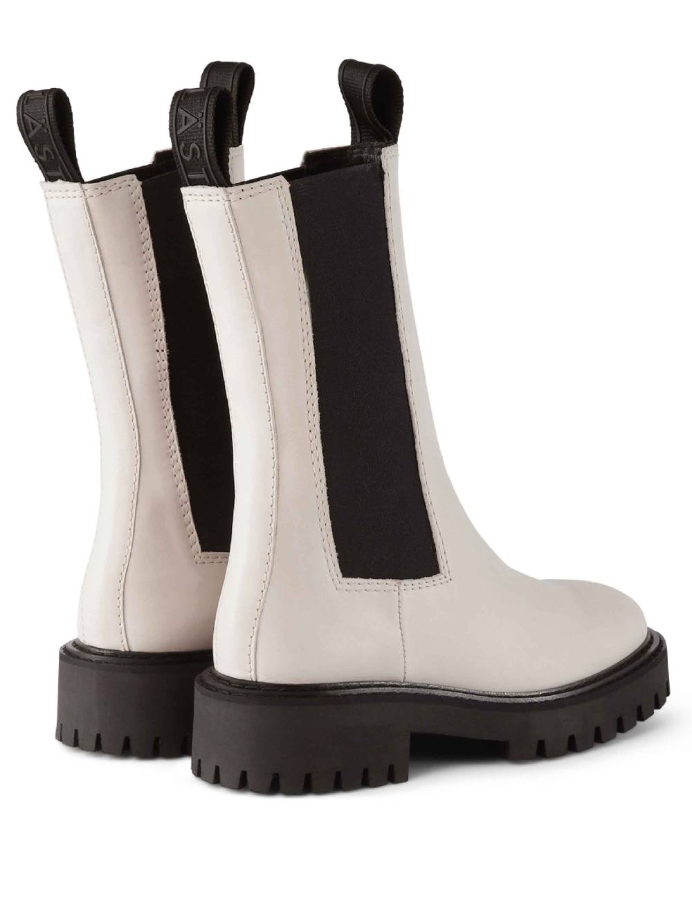 Limberry Schwarz-weißer Chelsea-Boot mit Plateau - ANGIE Günstiger Verkauf