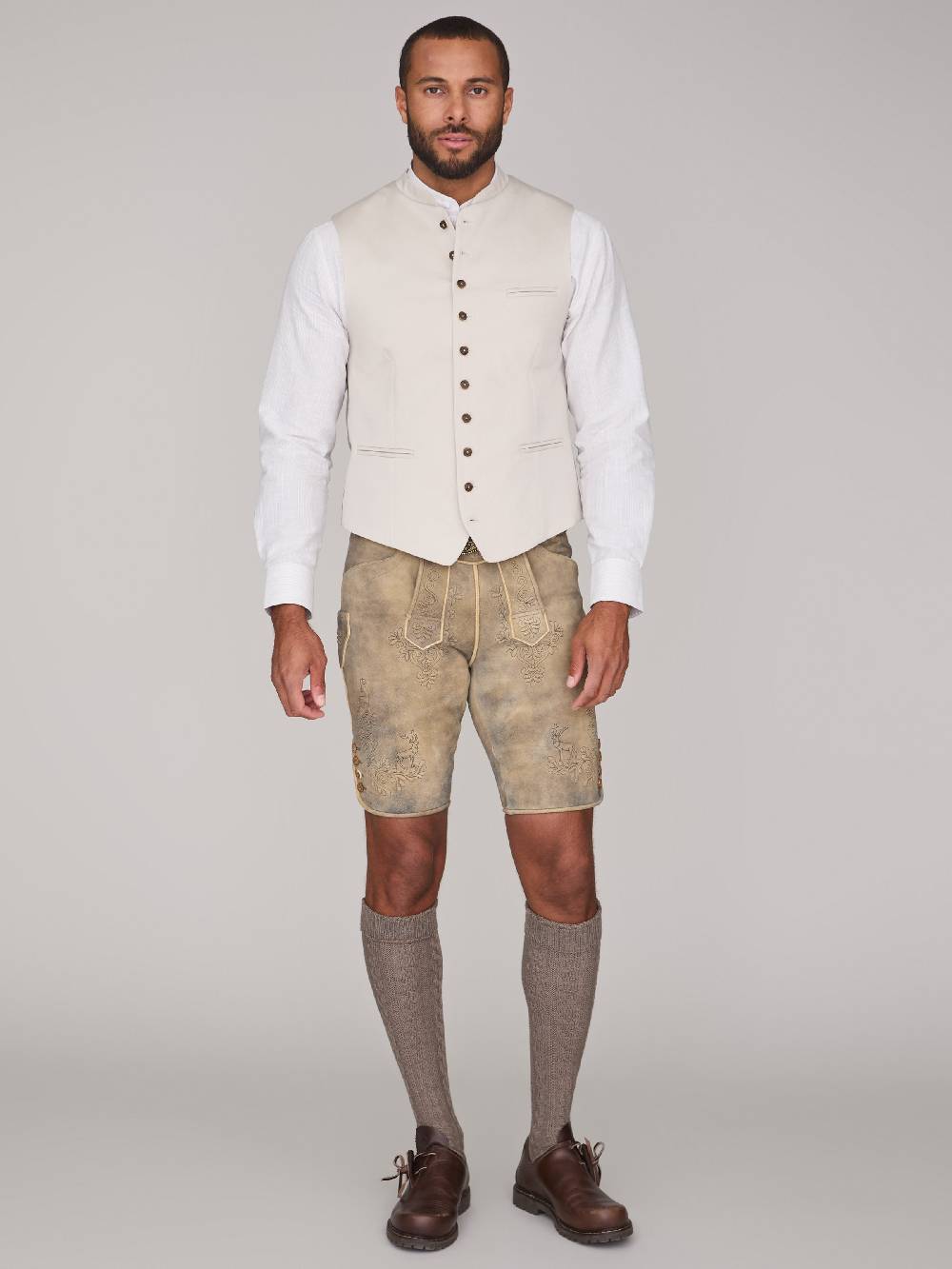 Limberry Beige Trachtenweste - FELIX LIGHT BEIGE Flash Sale