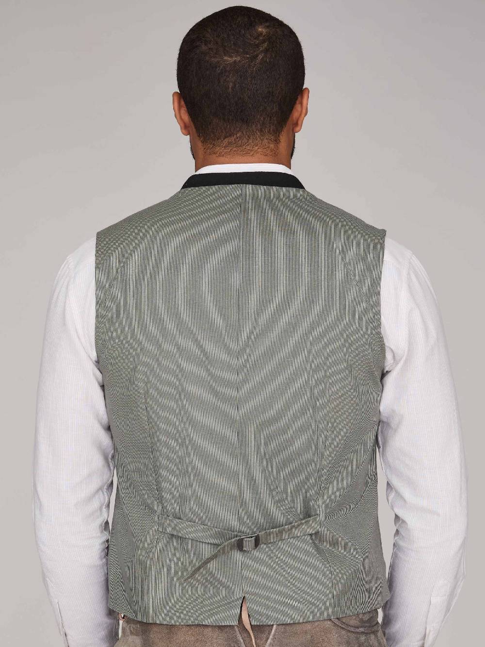 Limberry Schwarze Trachtenweste mit Streublumenmuster - MAXIMILIAN CHARCOAL Begrenztes Angebot