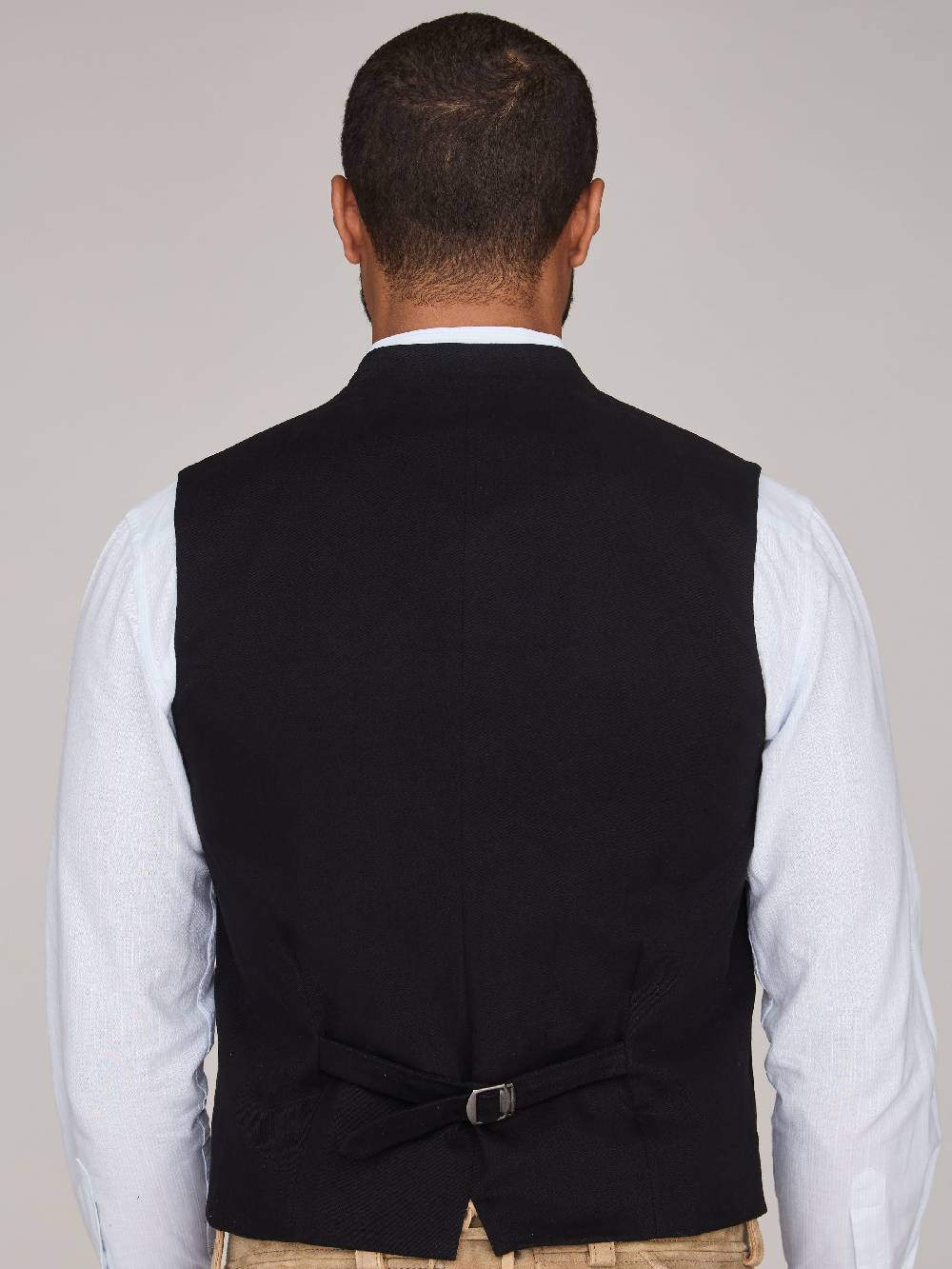 Limberry Dunkelblaue Trachtenweste aus Samt - MARLON DARK BLUE Online Shopping