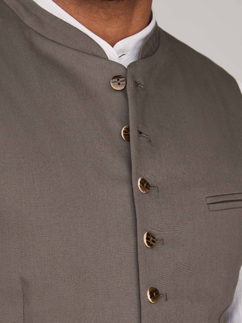Limberry Grüne Trachtenweste - FELIX LIGHT KHAKI Valentinstagsangebot