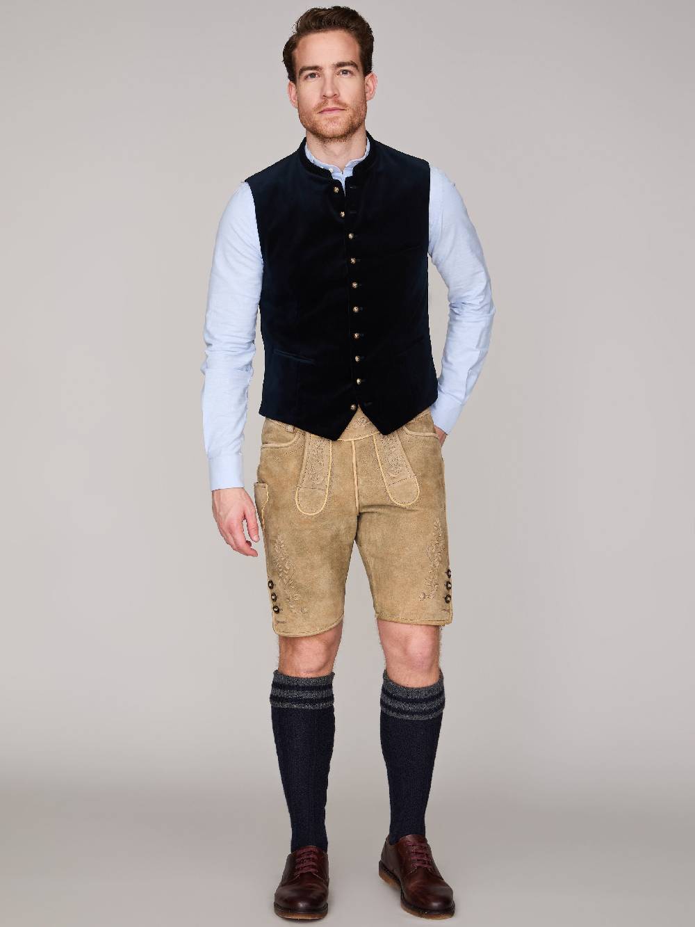 Limberry Schwarzblaue Trachtenweste - KONSTANTIN SCHWARZBLAU Zeitlich begrenztes Angebot