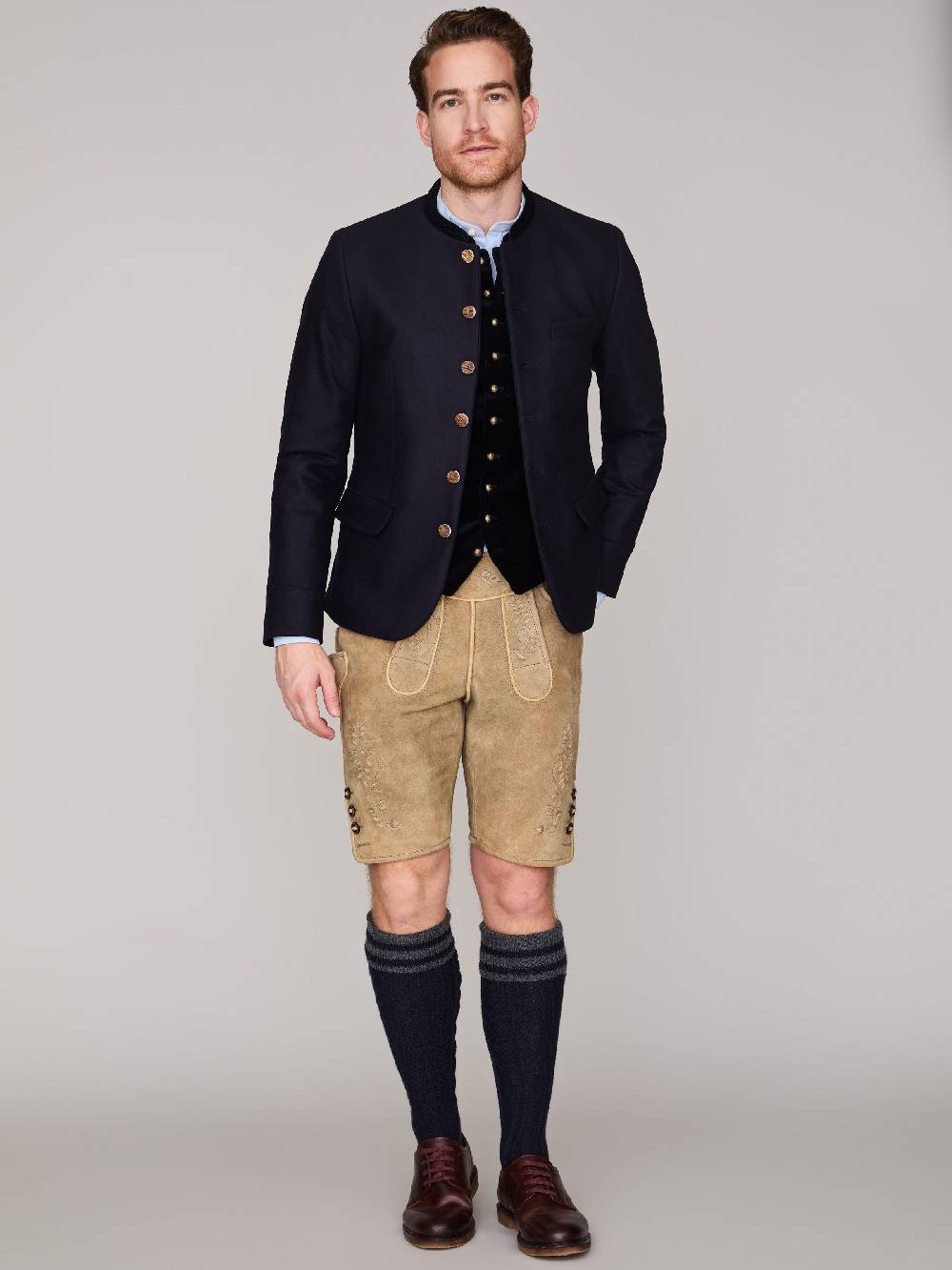 Limberry Schwarzblauer Trachtenjanker - HELMUT SCHWARZBLAU Große Rabatte
