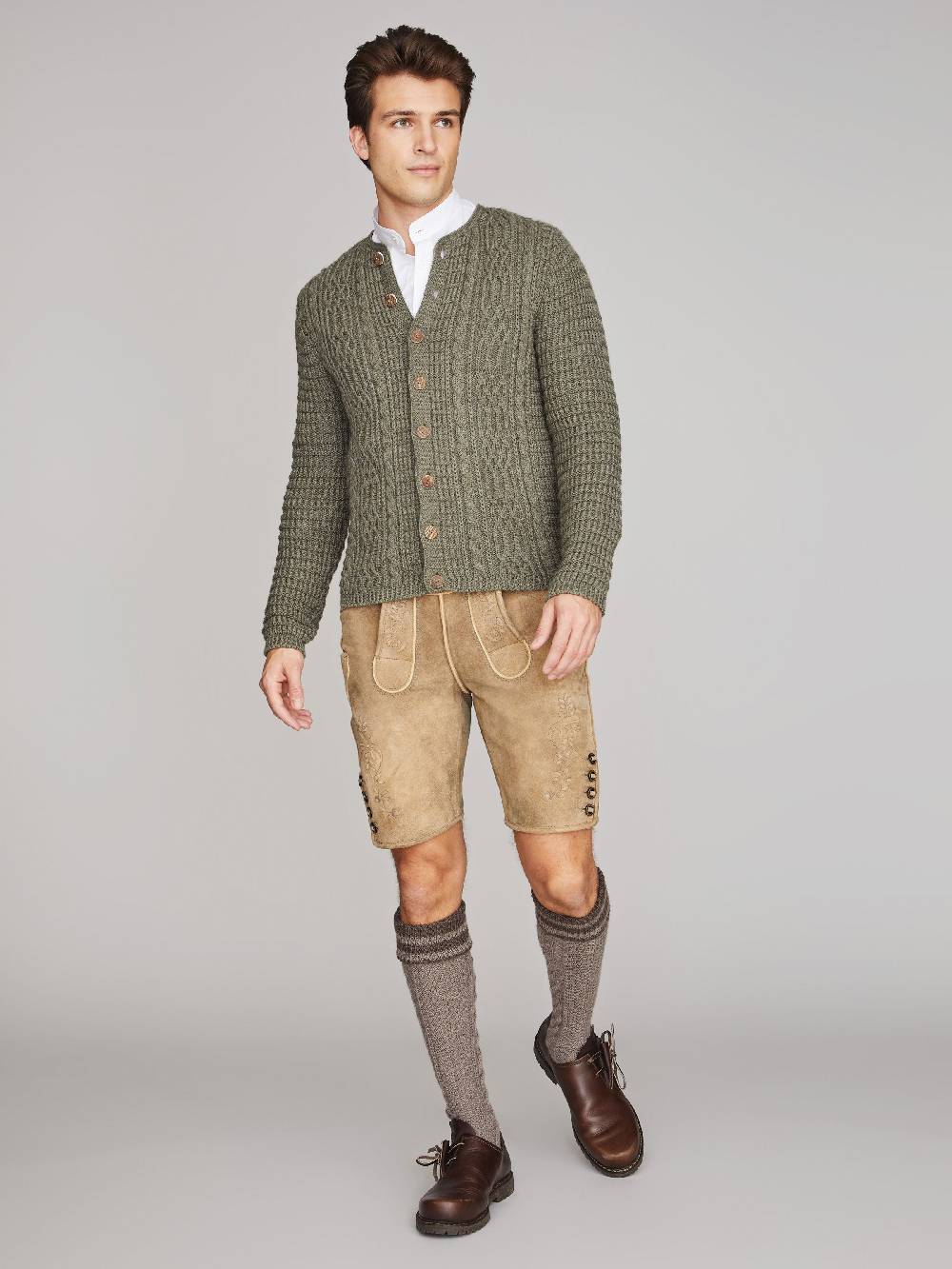 Limberry Olivgrüne Strickjacke - ANTON Tiefpreis